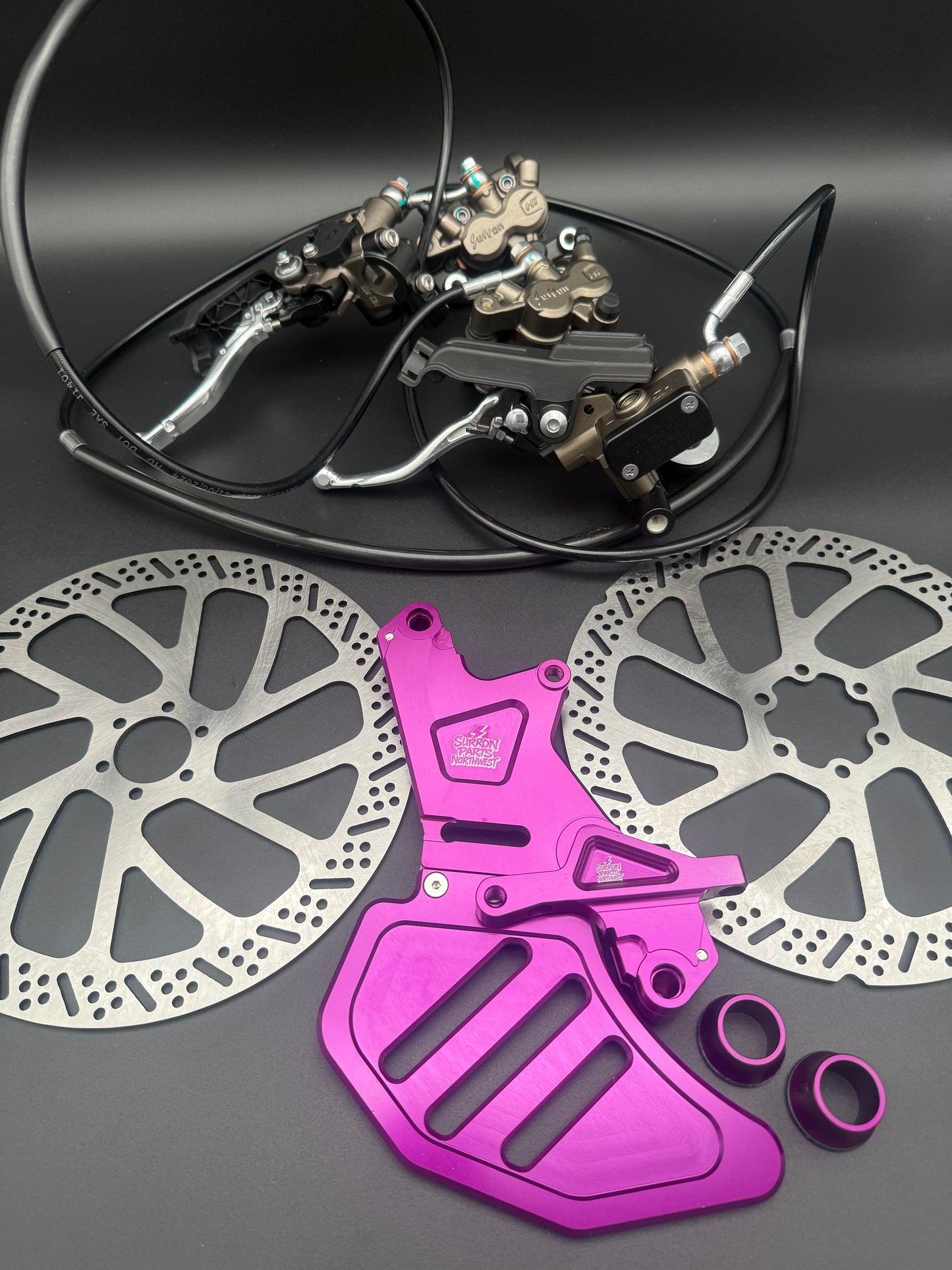 Surron Light Bee Ultra Brake Conversion Kit In Purple