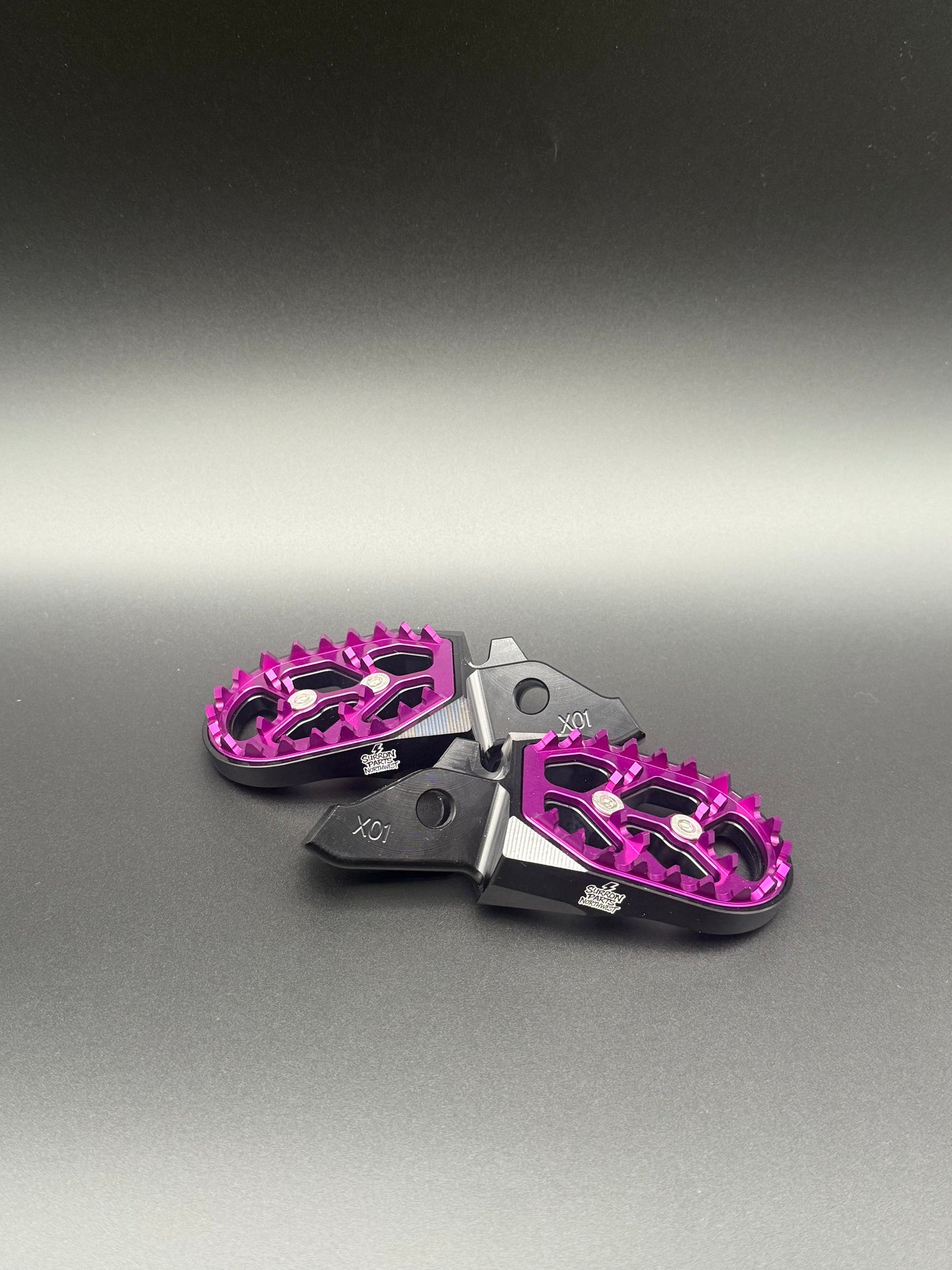 Surron Ultra Bee Footpegs in Purple