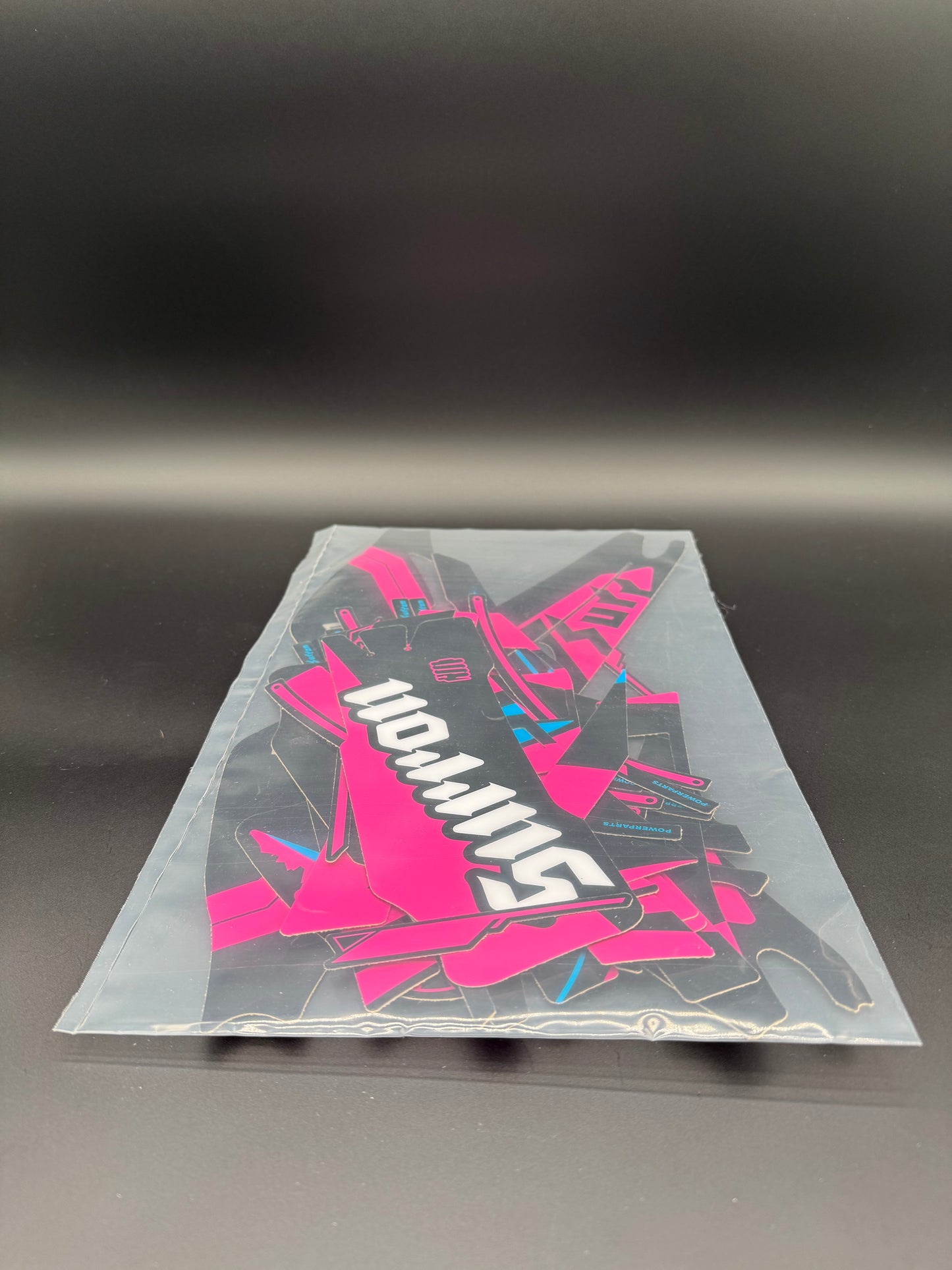 Surron Light Bee 2025/2026 Sticker Kit OEM Pink/Cyan