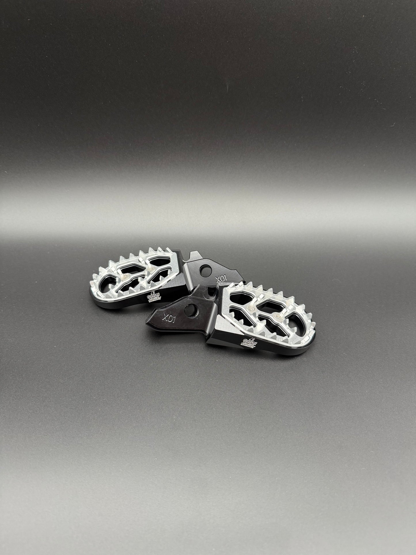 Surron Ultra Bee Footpegs in Silver