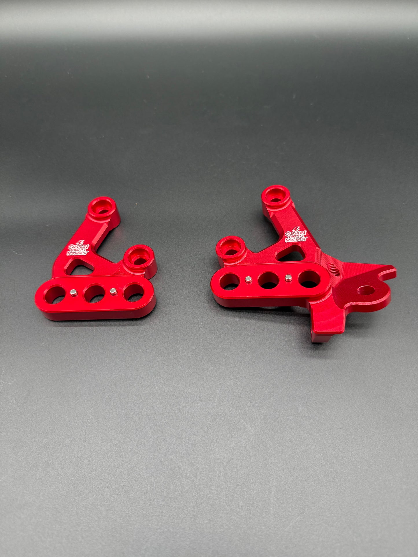 Surron Light Bee Peg Bracket Hanger Pair in Red