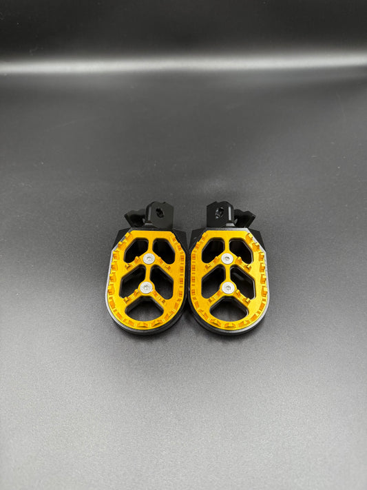 Surron Light Bee New-Style FootPegs in Yellow/Gold