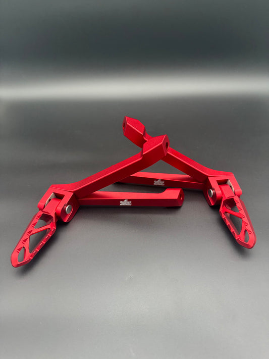 Surron Ultra Bee Passenger Footpegs in Red
