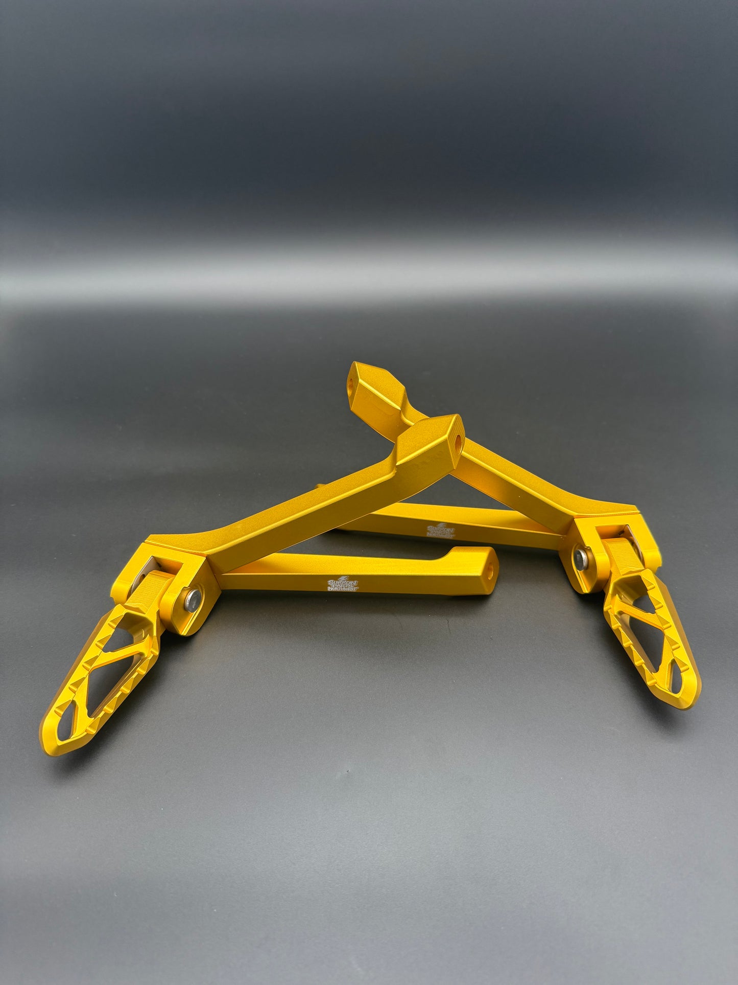 Surron Ultra Bee Passenger Footpegs in Gold/Yellow