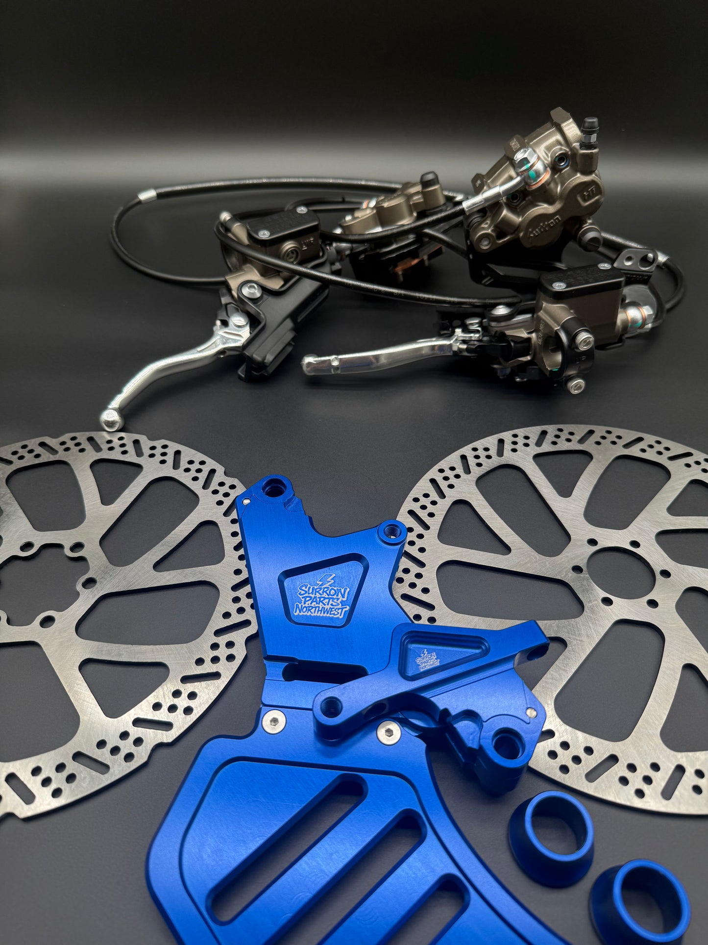 Surron Light Bee Ultra Brake  Conversion Kit In Blue