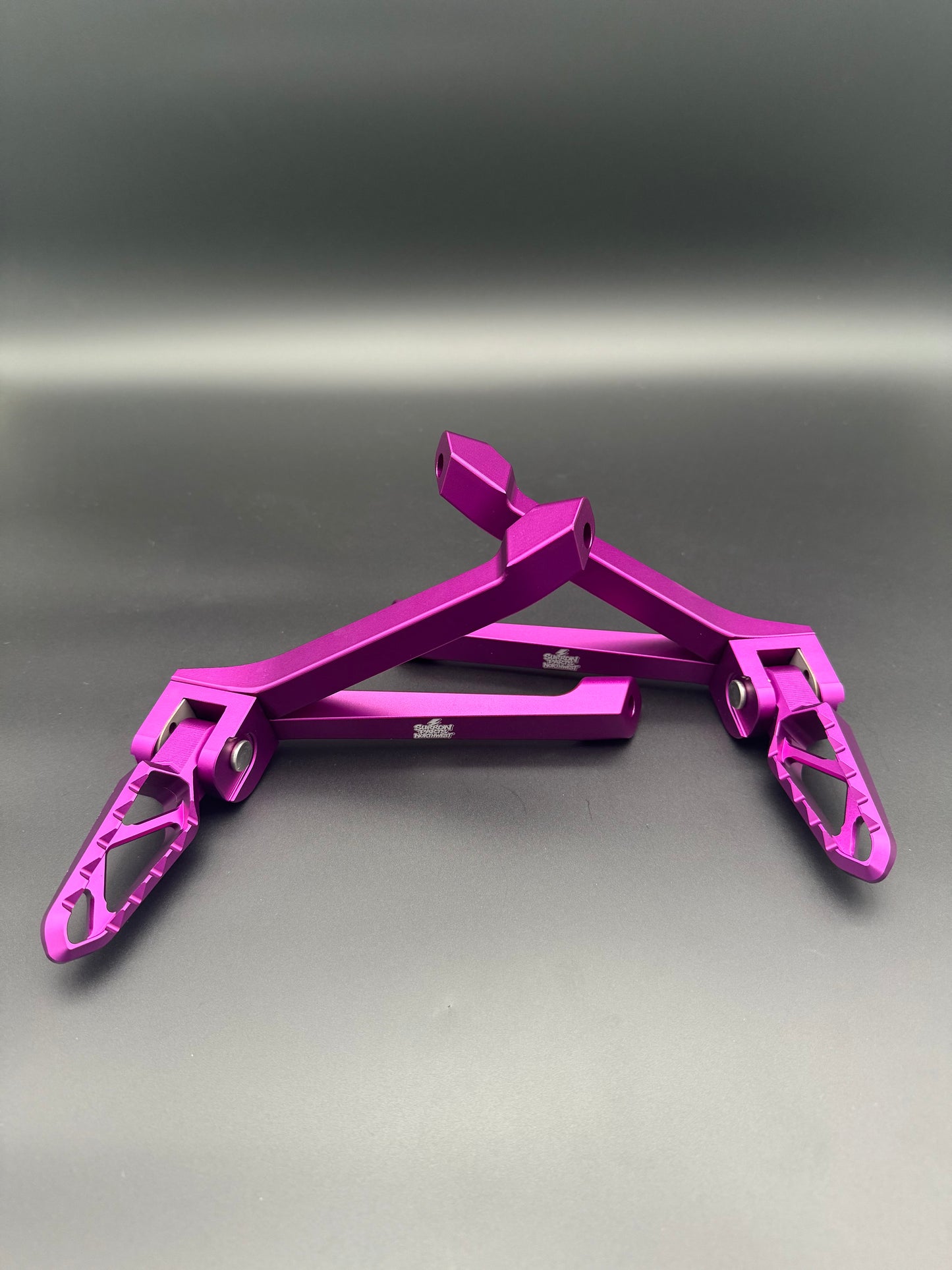 Surron Ultra Bee Passenger Footpegs in Purple