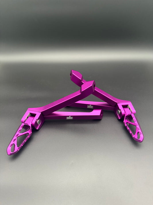 Surron Ultra Bee Passenger Footpegs in Purple