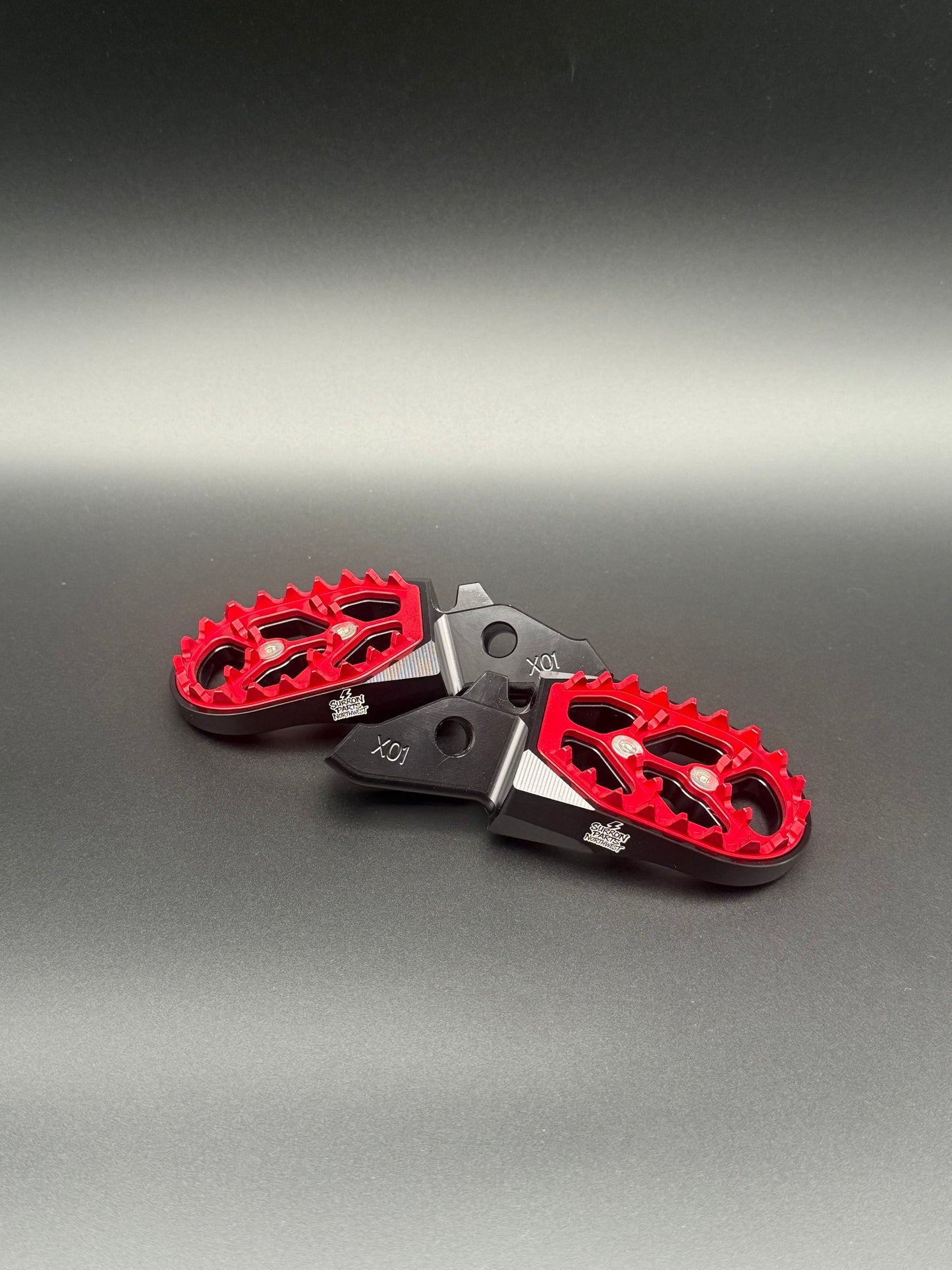 Surron Ultra Bee Footpegs in Red