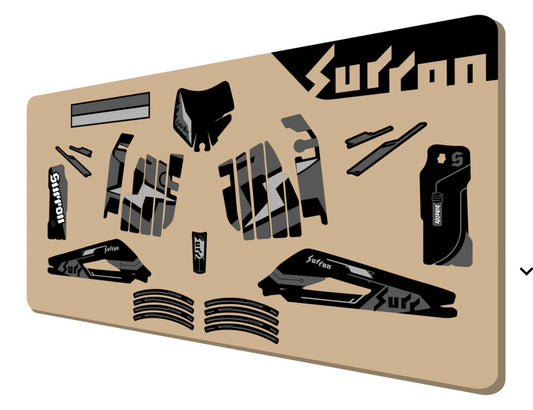Surron Light Bee 2025/2026 Sticker Kit OEM Grey/Nardo