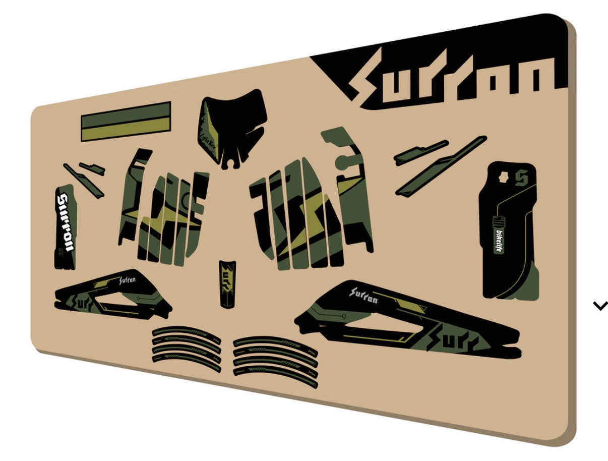Surron Light Bee 2025/2026 Sticker Kit OEM Woodland Green