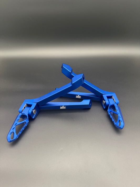 Surron Ultra Bee Passenger Footpegs in Blue