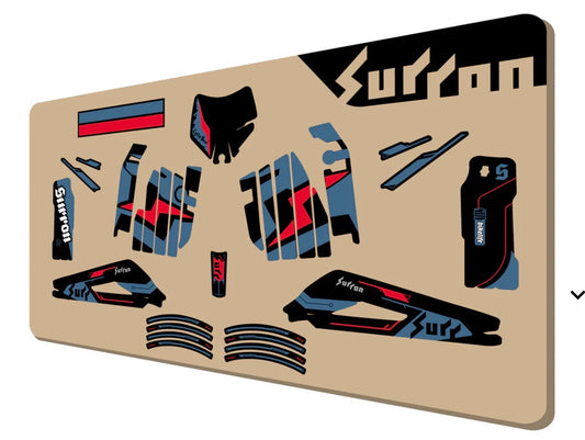 Surron Light Bee 2025/2026 Sticker Kit OEM Quantum/Red