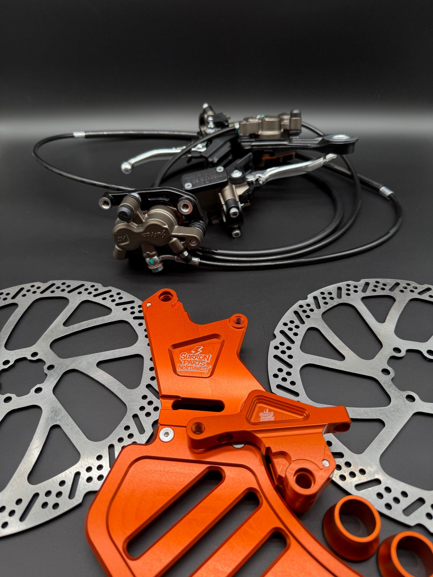Surron Light Bee Ultra Brake  Conversion Kit In Orange