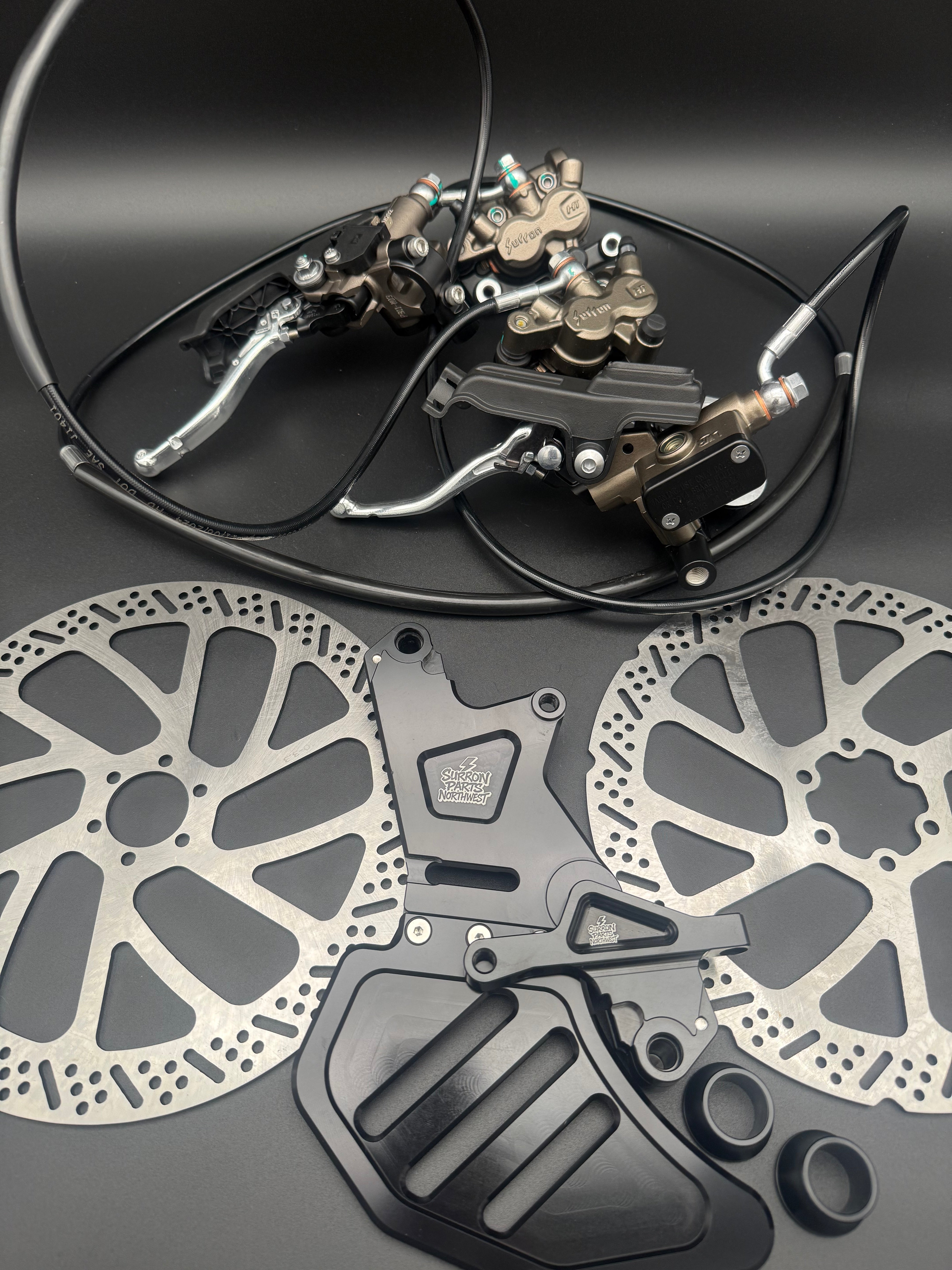 Surron Light Bee Ultra Brake Conversion Kit In Black – SurronPartsNorthWest